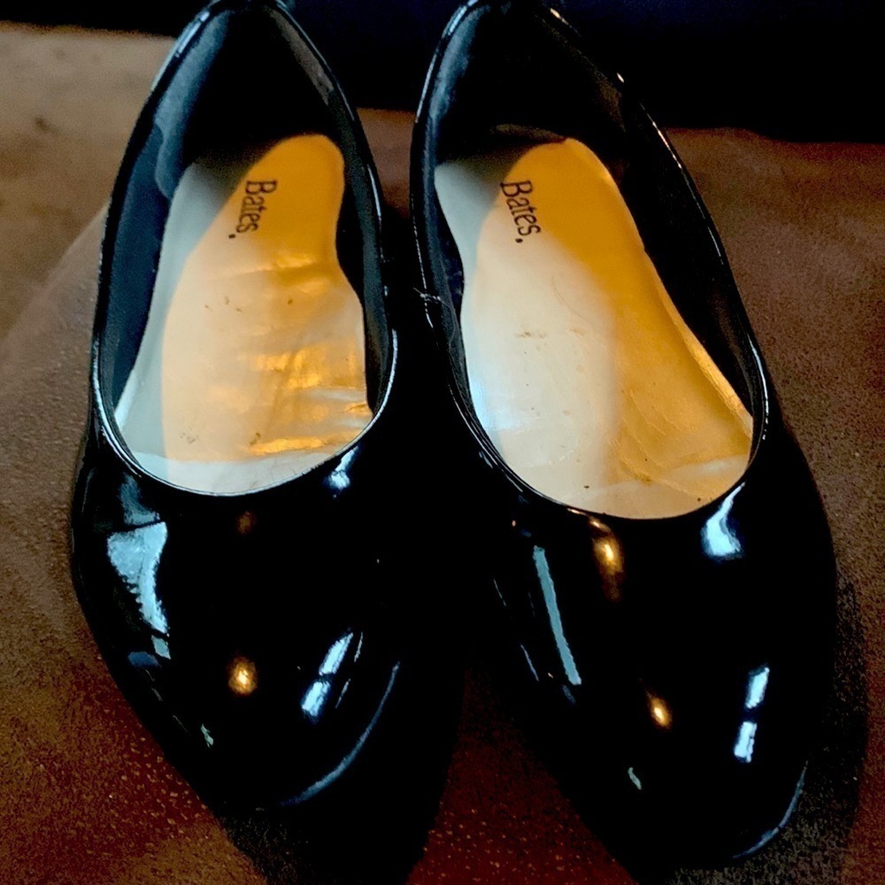 Bates New Vintage Black Patton Flats